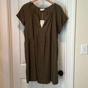 Universal Thread Green linen blend dress